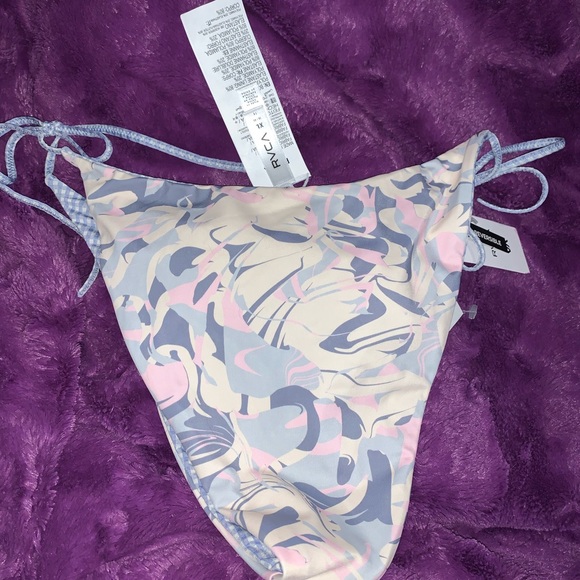 RVCA high cut string bikini bottoms xl NWT - Picture 8 of 10